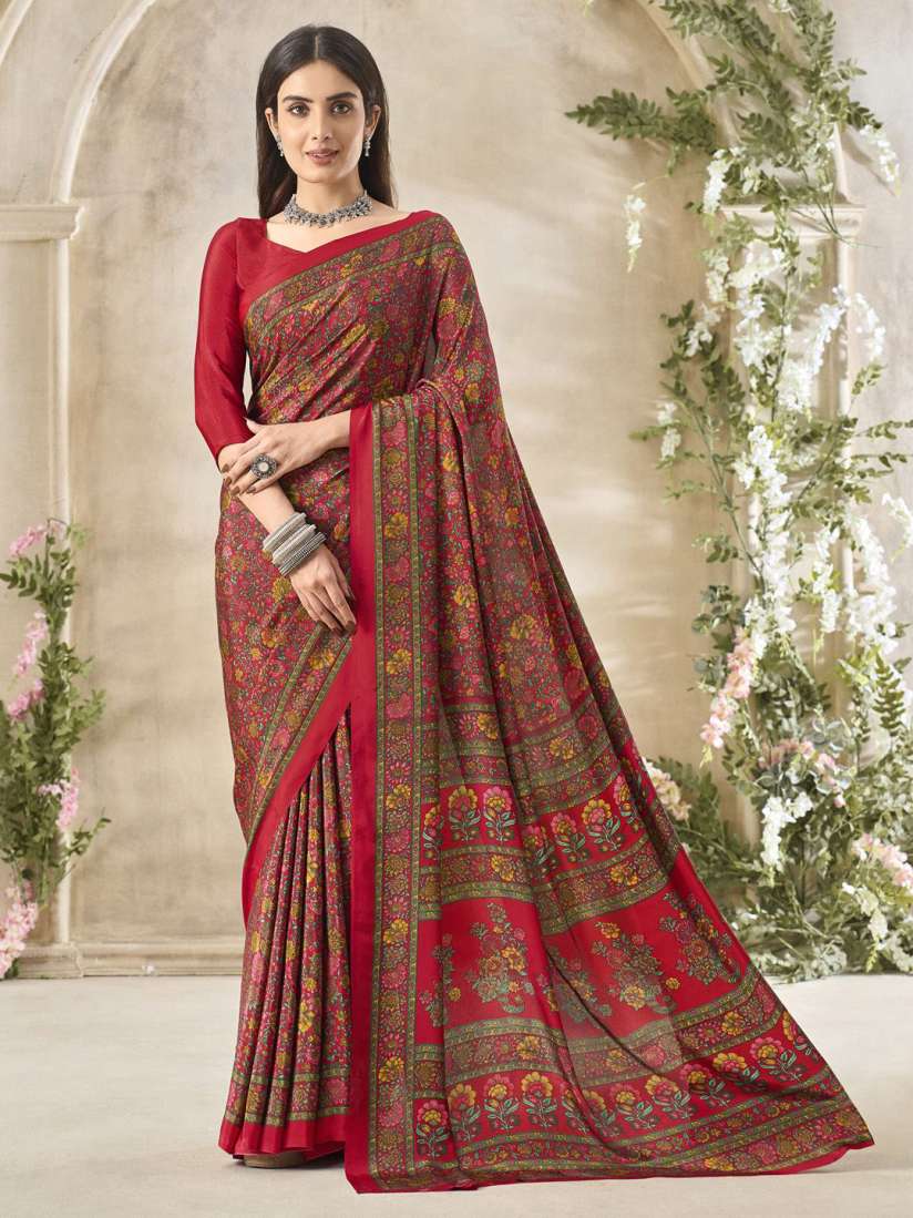 Myntra crepe sarees hot sale
