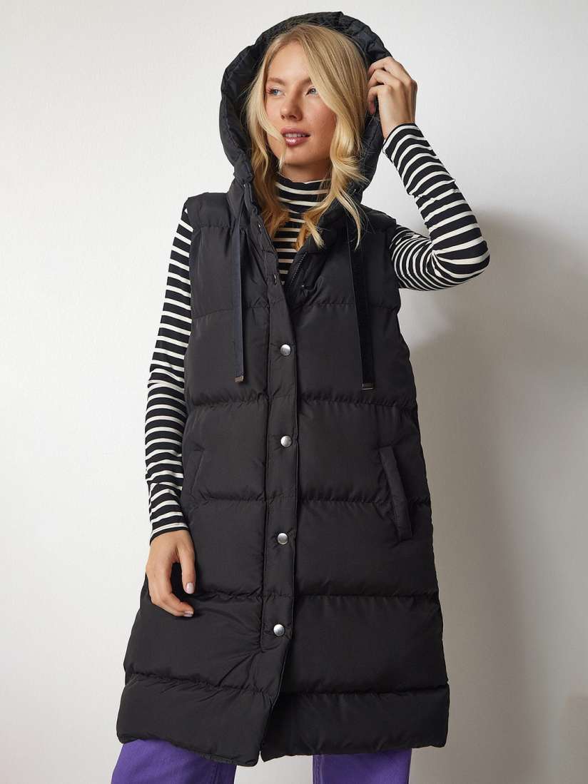 Womens longline puffer jacket 2025