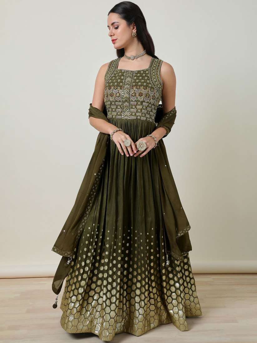 Buy Soch Embellished Anarkali Kurta with Churidar Dupatta Kurta Sets for Women 30465373 Myntra