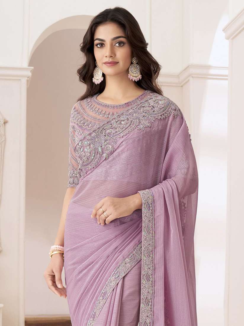 Buy Mitera Embellished Sequinned Pure Chiffon Saree Sarees for Women 30471774 Myntra