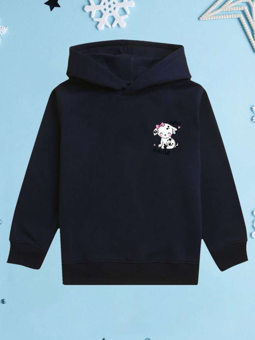 Buy NUSYL Girls Graphic Printed Hooded Sweatshirt Sweatshirts for Girls 30470570 Myntra