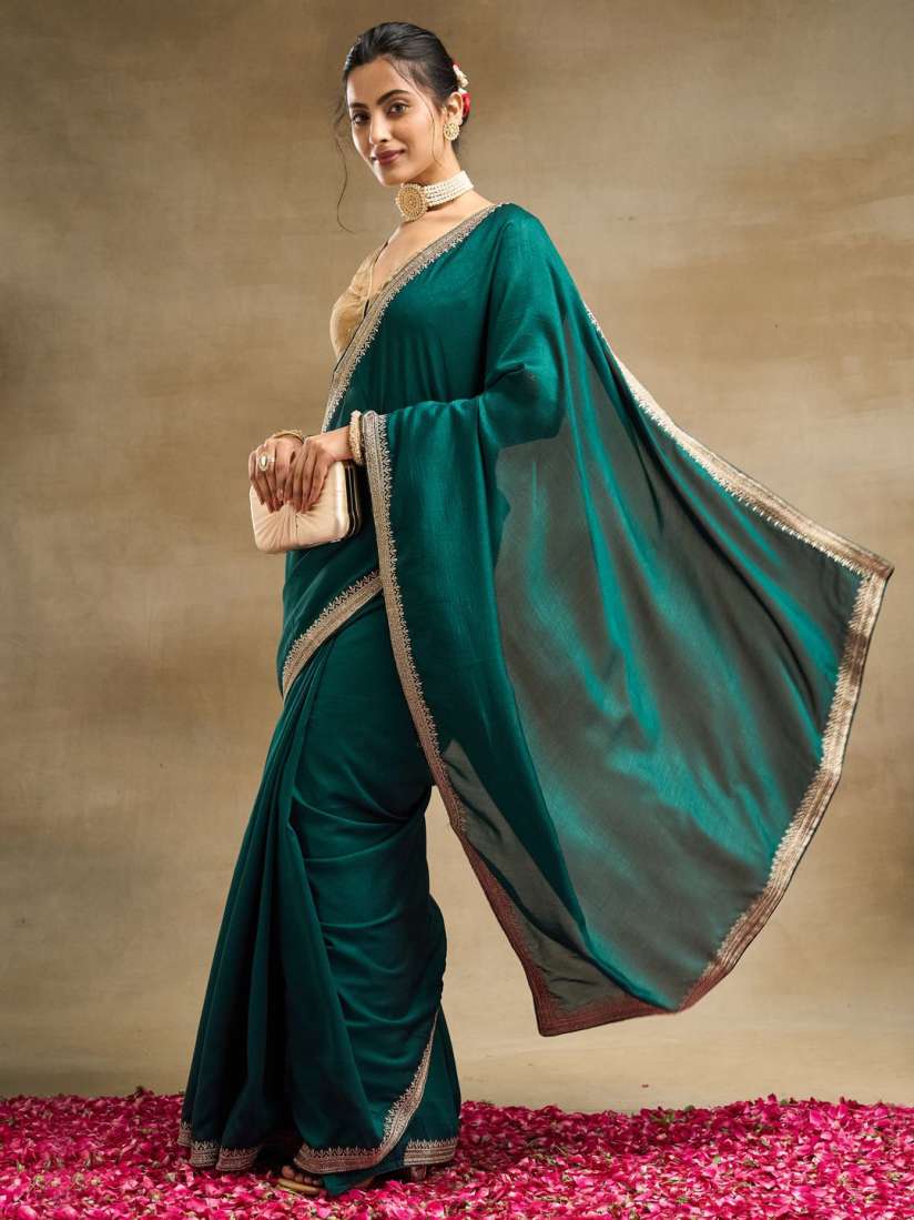 Buy kasee Solid Embroidered Art Silk Saree Sarees for Women 30477082 Myntra