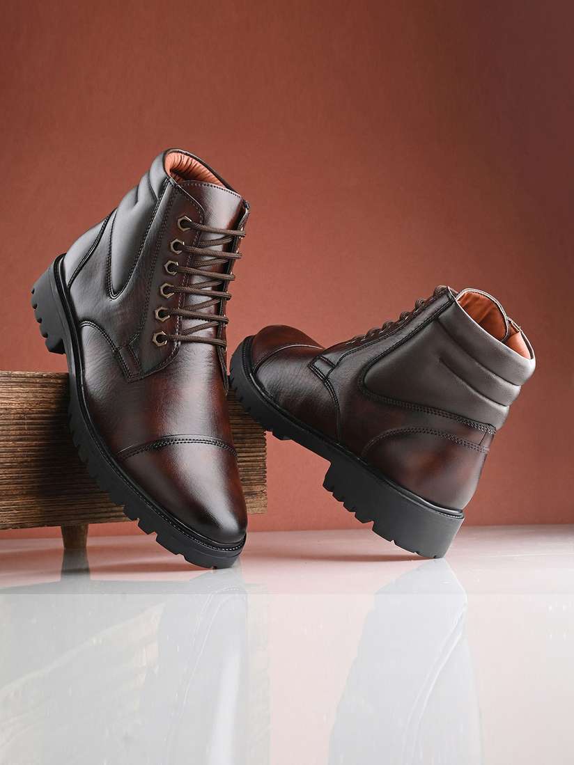 Dress Boots For Mens Leather Winter Boots Layasa Men Leather