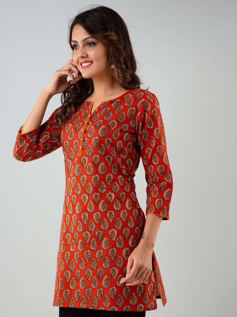 Buy Anouk Ethnic Motifs Printed Gotta Patti Pure Cotton Gotta Patti Kurti Kurtis for Women 30495422 Myntra