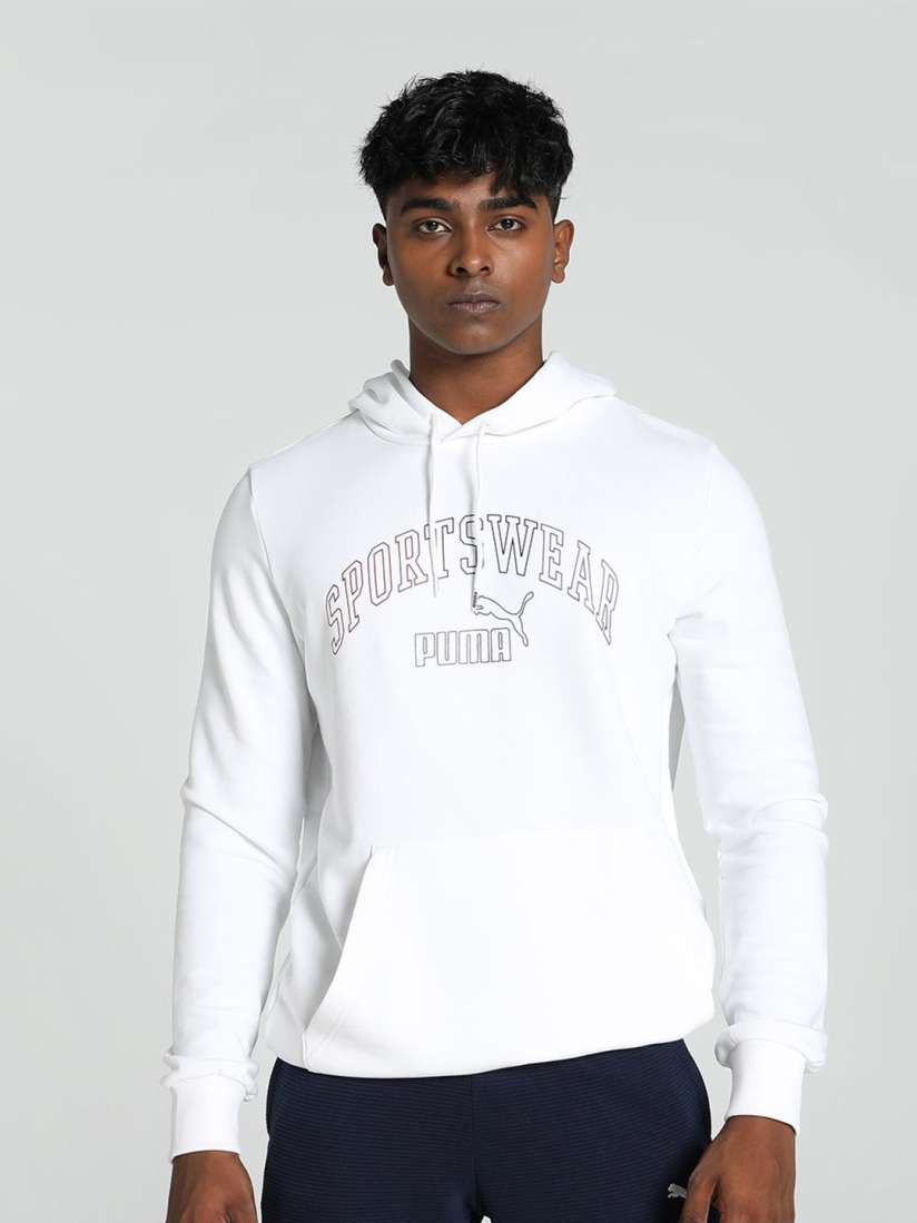 Buy Puma Men Logo Lab Gradient Typography Printed Hoodie Sweatshirts for Men 30490835 Myntra