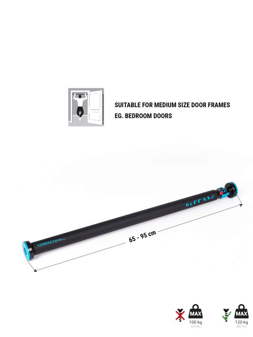 Buy Domyos By Decathlon Black Pull Up Bar Door Lockable 70 cm Sports Accessories for Unisex 30517184 Myntra