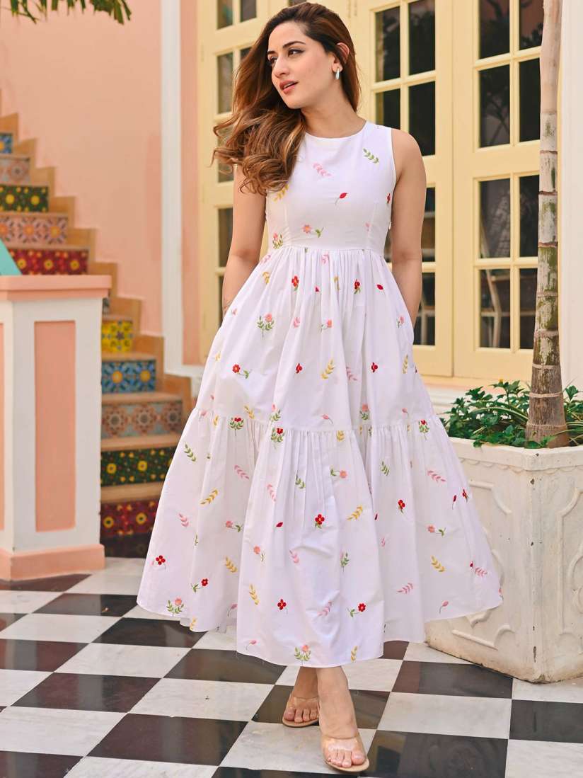 Buy KALINI Embroidered Ethnic Dresses Ethnic Dresses for Women 30534699 Myntra