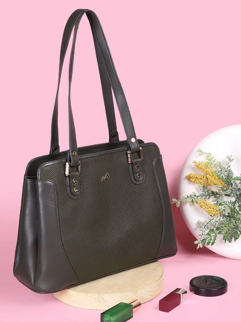 Buy Metro Leather Structured Shoulder Bag Handbags for Women 30524411 Myntra