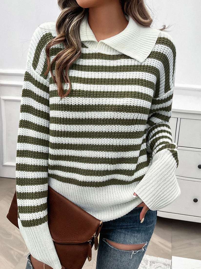 Horizontal striped shirt womens 2025
