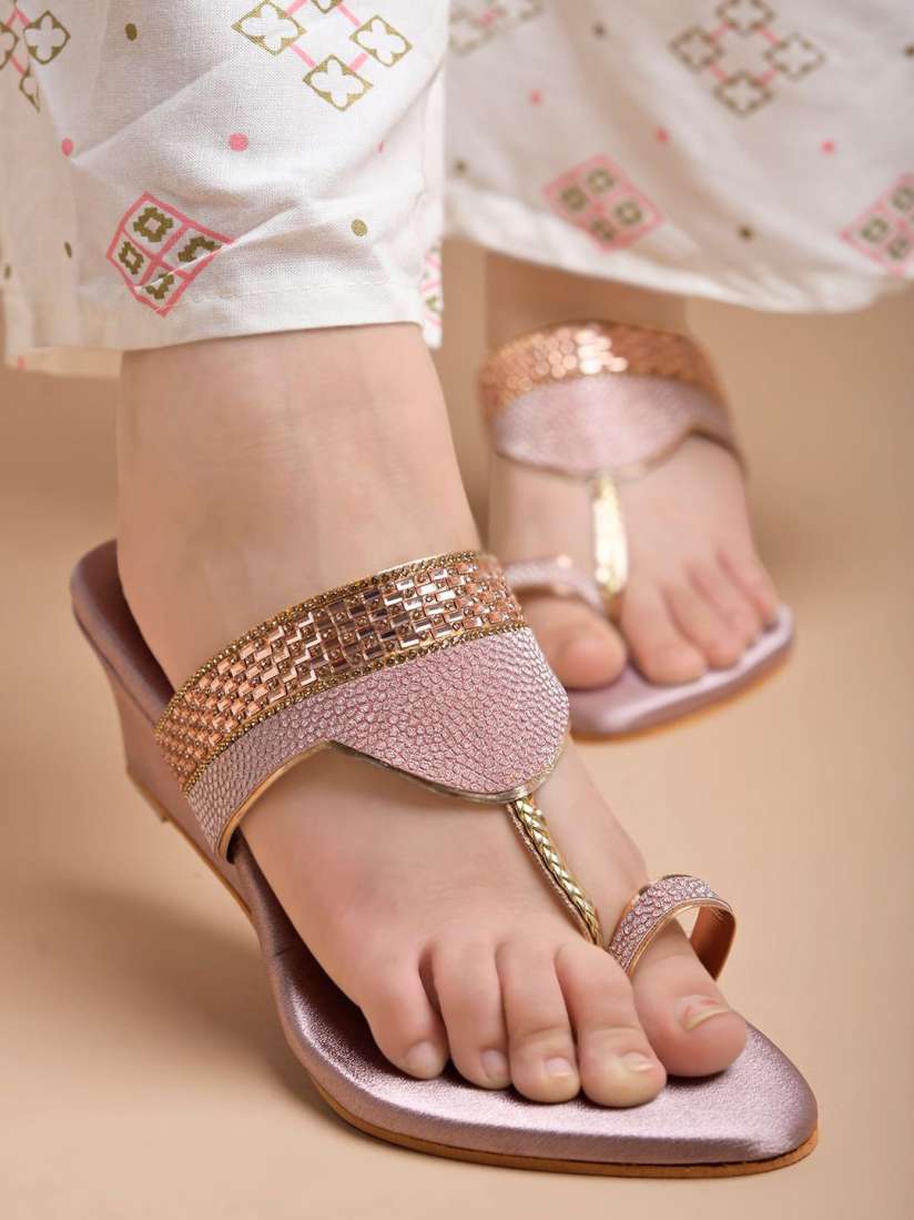 Buy Shoetopia Girls Ethnic Wedge Sandals Heels for Girls 30521821 Myntra