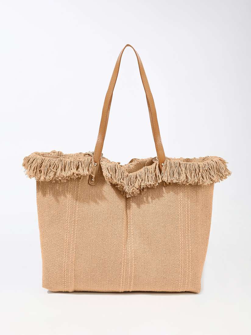 Buy LULU SKY Structured Handheld Bag with Fringed Handbags for Women 30537033 Myntra