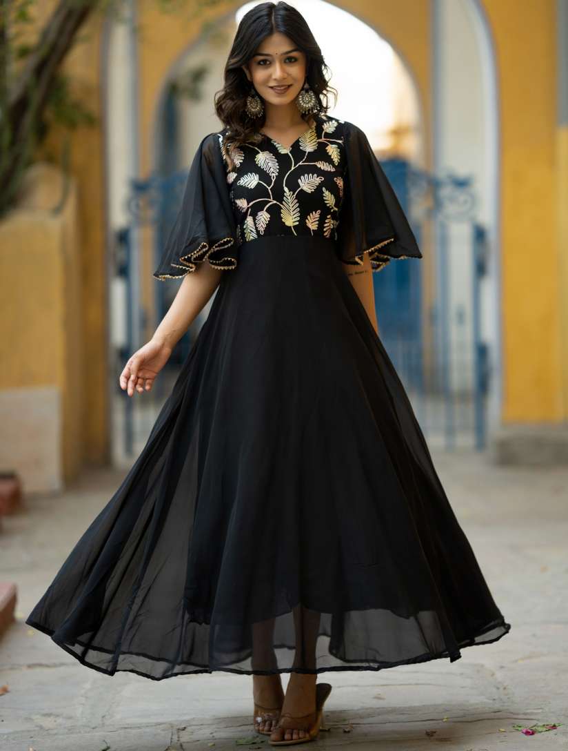 Ethnic embroidered dress sales