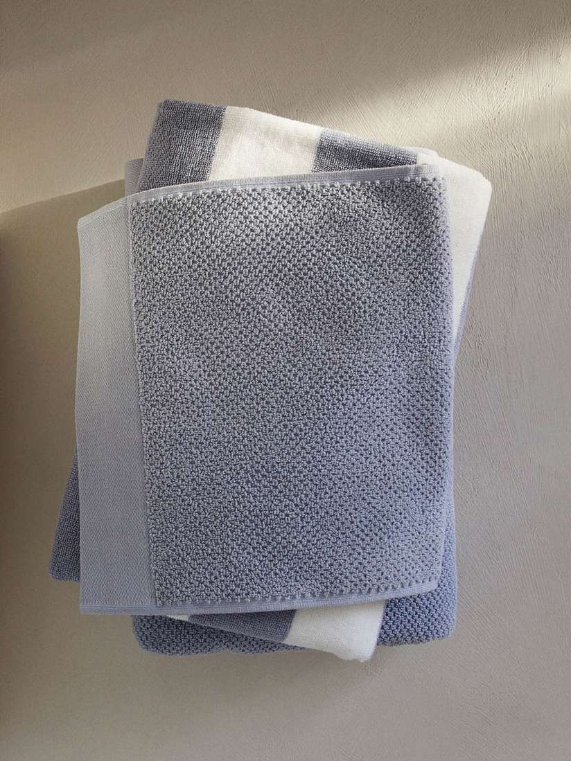 Buy H M Blue 2 Pack Cotton Terry Guest Towels Bath Towels for Unisex 31848006 Myntra