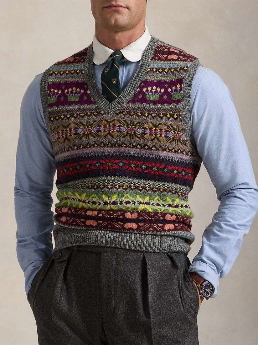 Polo wool vest on sale
