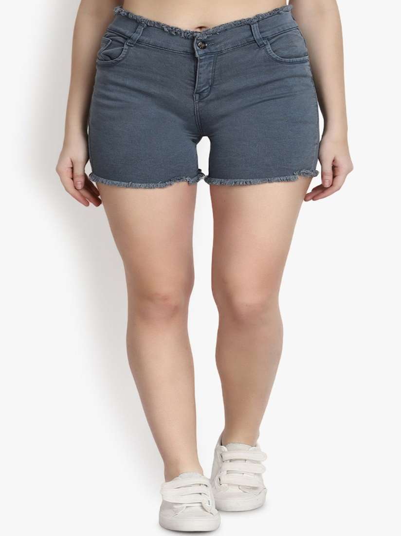 Denim shorts myntra sales