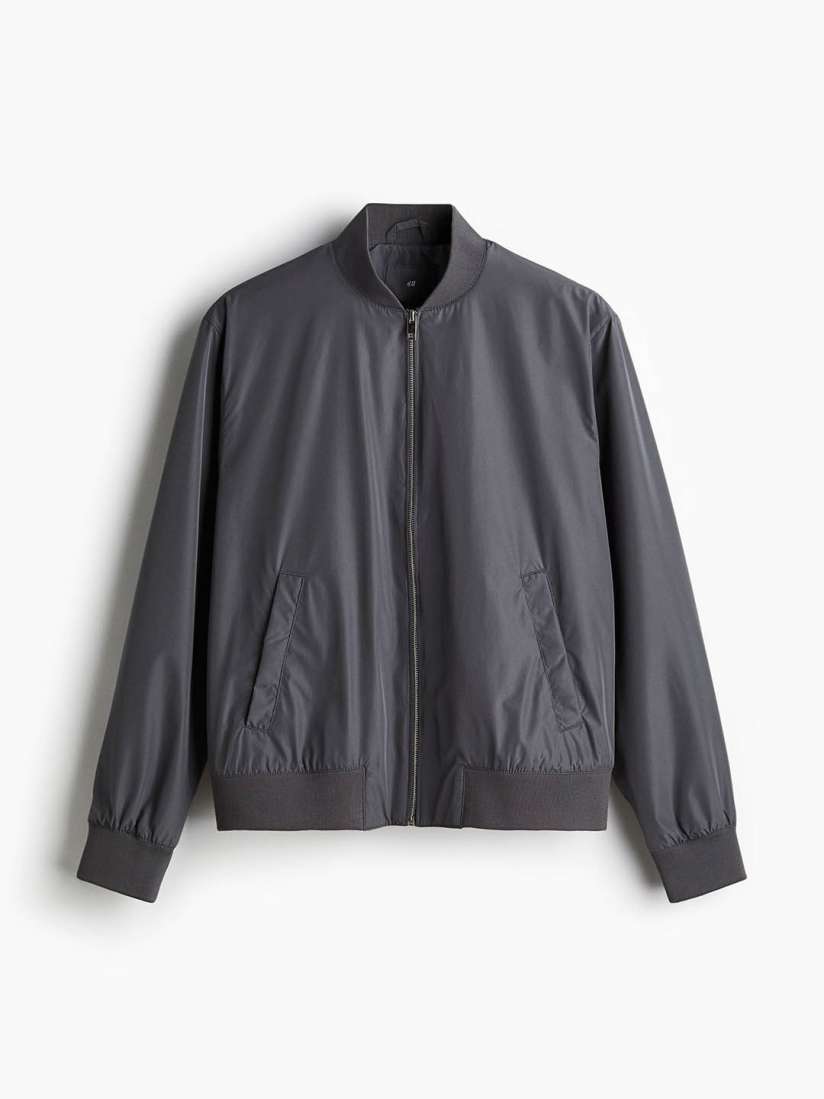Mens black bomber jacket h&m top