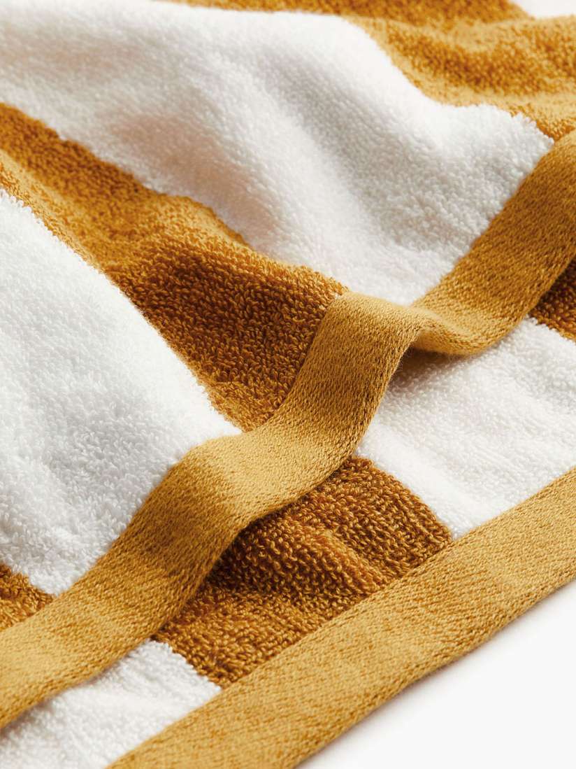Buy H M Yellow Striped Bath Towels Bath Towels for Unisex 30244105 Myntra