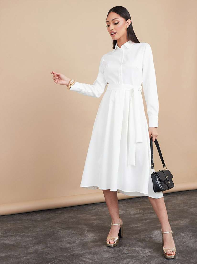 A line button up dress sales