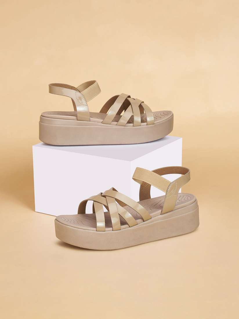Buy Forever Glam by Pantaloons Women PU Wedge Heels Sandals Heels for Women 30307252 Myntra
