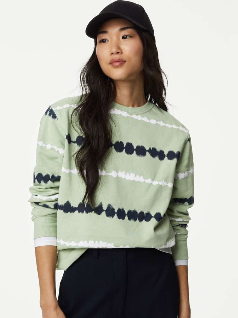 Buy Marks Spencer Women Striped Sweatshirt Sweatshirts for Women 30307161 Myntra
