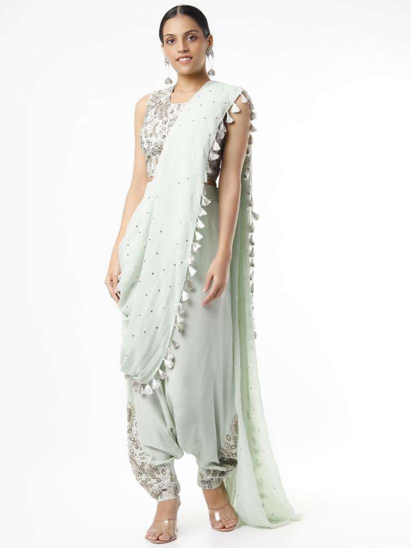 Pant saree myntra clearance