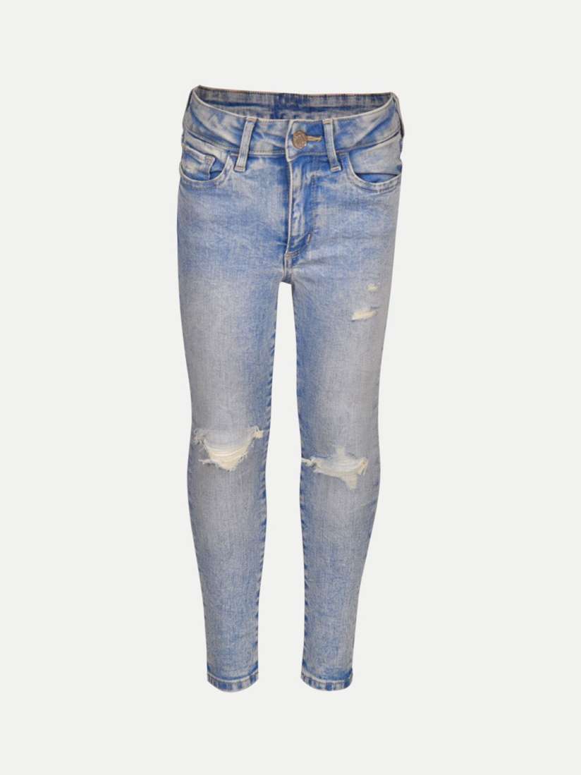 Buy BAESD Girls Jean Mildly Distressed Mid Rise Heavy Fade Jeans Jeans for Girls 30313886 Myntra