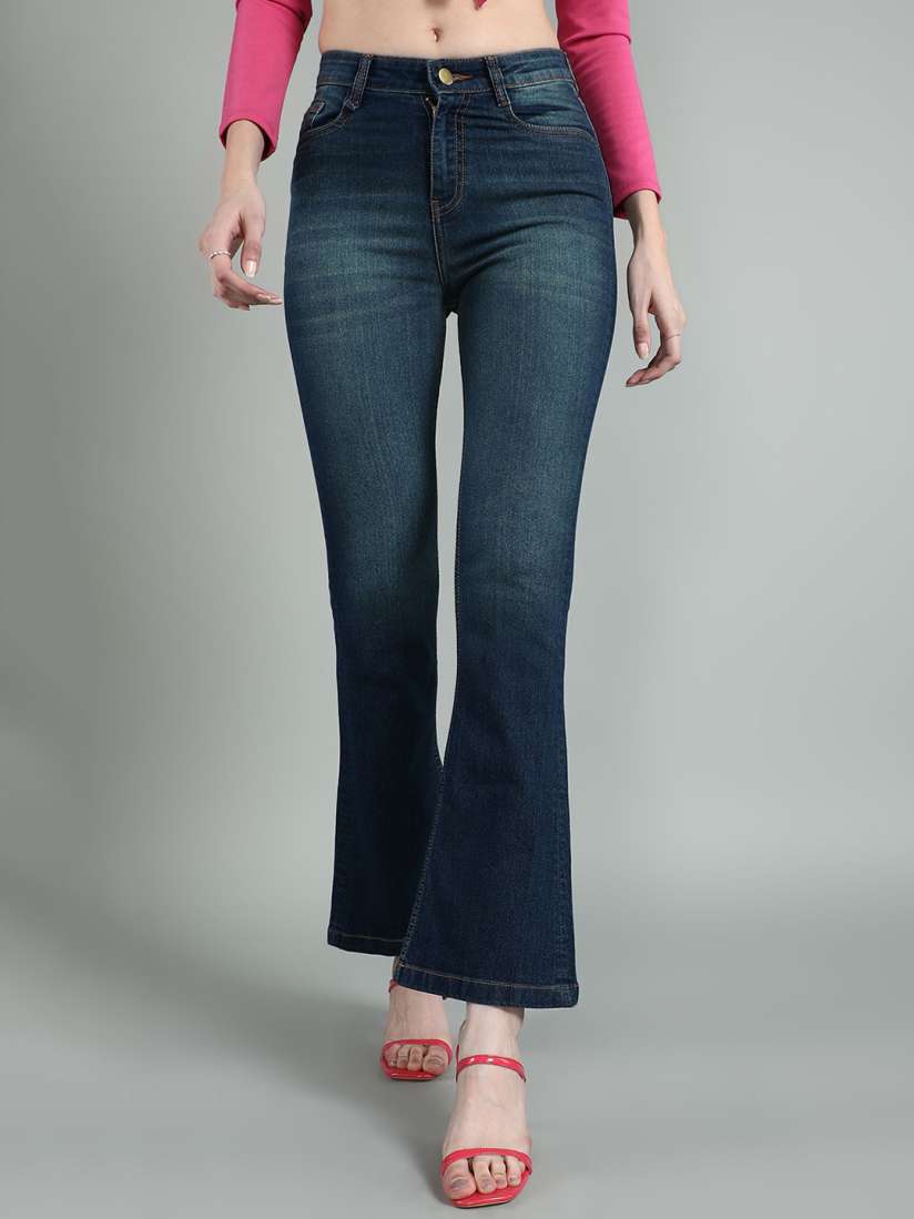 Buy The Roadster Lifestyle Co Women Flared High Rise Jeans Jeans for Women 30337278 Myntra