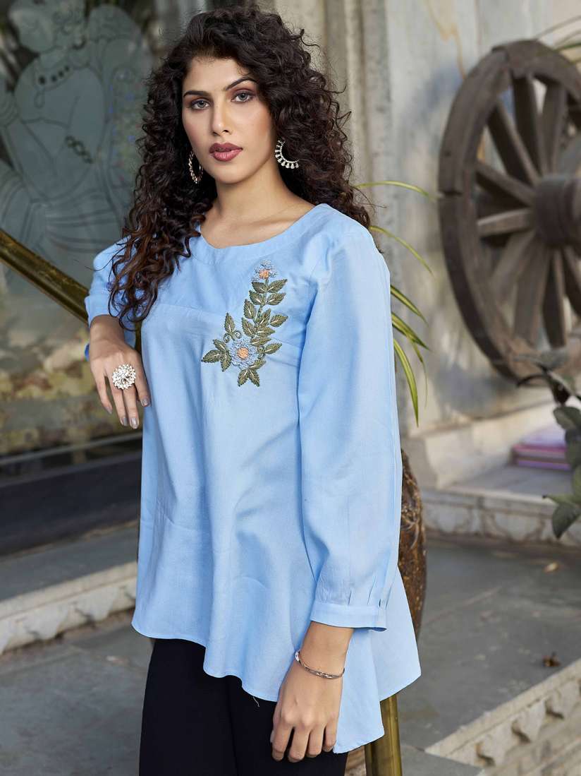 Myntra tunic tops 2025