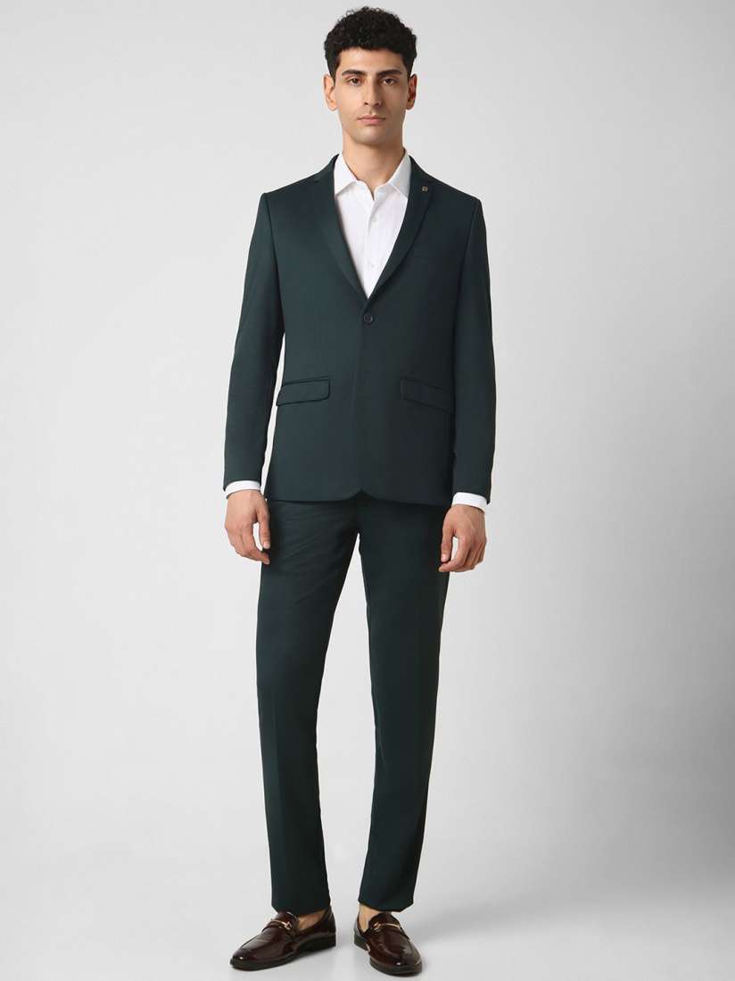 Buy Van Heusen Super Slim Fit Single Breasted Blazer Trousers Suits for Men 30343649 Myntra