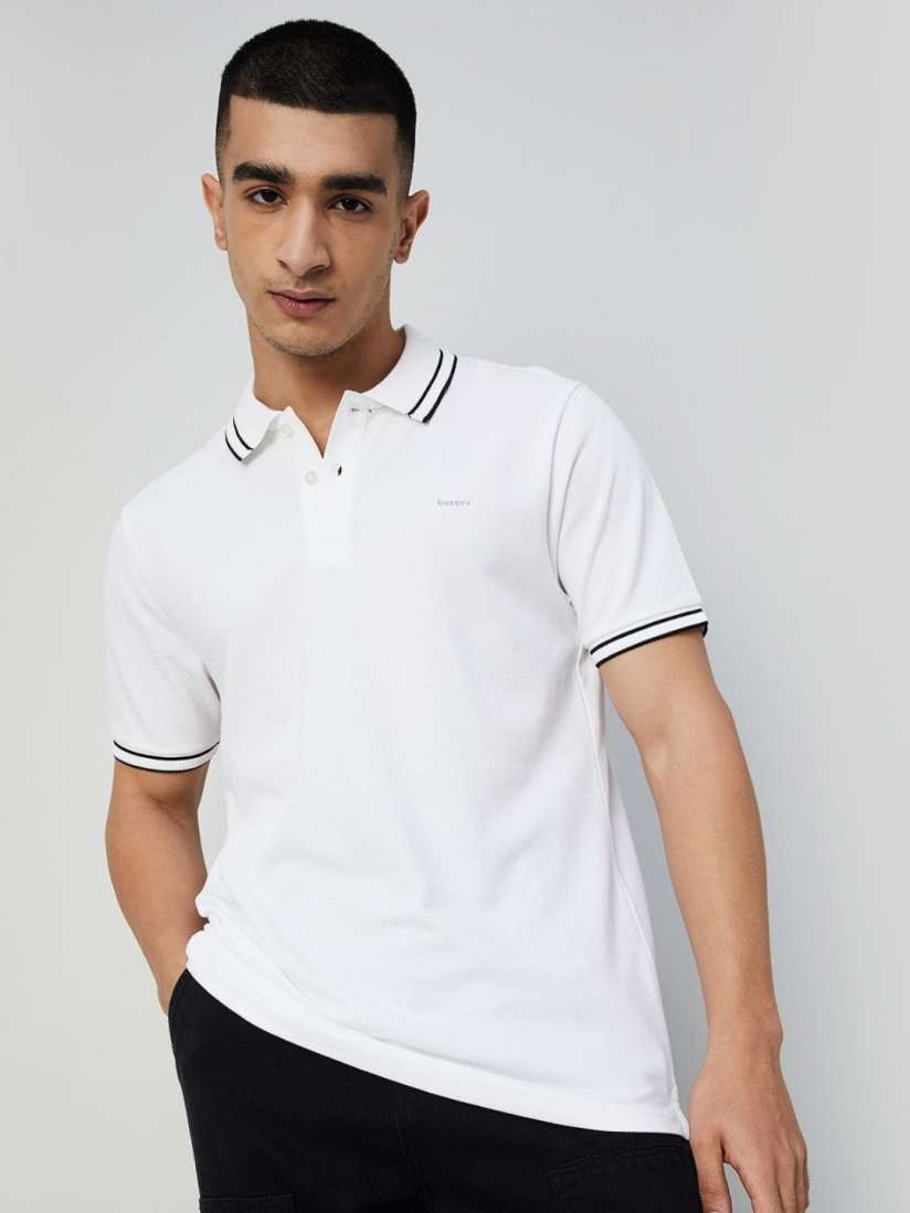 Buy Bossini Men Solid Polo Collar Cotton T Shirt Tshirts for Men 30378187 Myntra