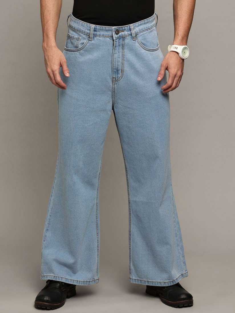 Buy The Roadster Lifestyle Co Men No Faded Bootcut Jeans Jeans for Men 30389505 Myntra