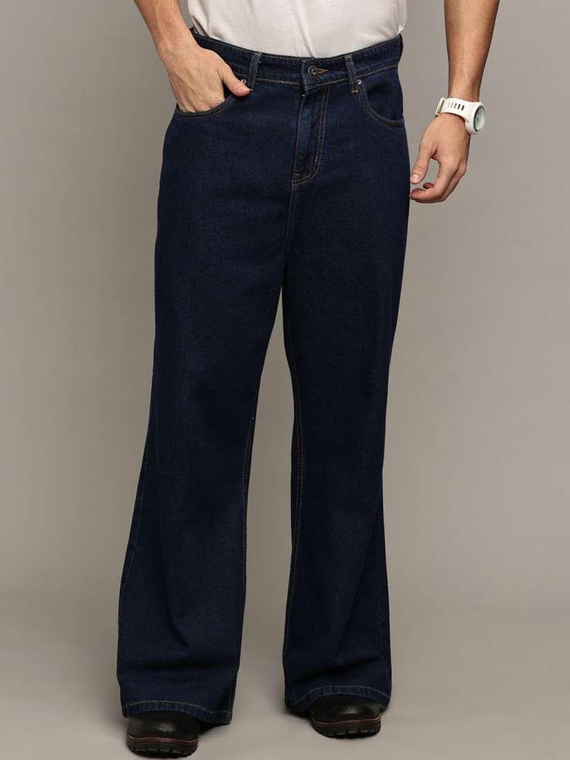 Buy The Roadster Lifestyle Co Men Cotton Mid Rise Bootcut Fit No Fade Jeans Jeans for Men 30389514 Myntra