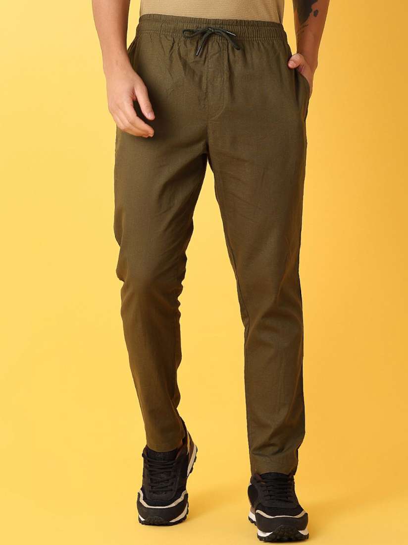 Buy V Mart Men Mid Rise Linen Track Pants Track Pants for Men 30380709 Myntra
