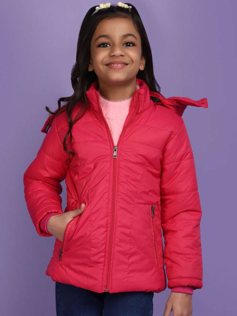 Buy V Mart Girls Floral Lightweight Longline Padded Jacket Jackets for Girls 30391359 Myntra