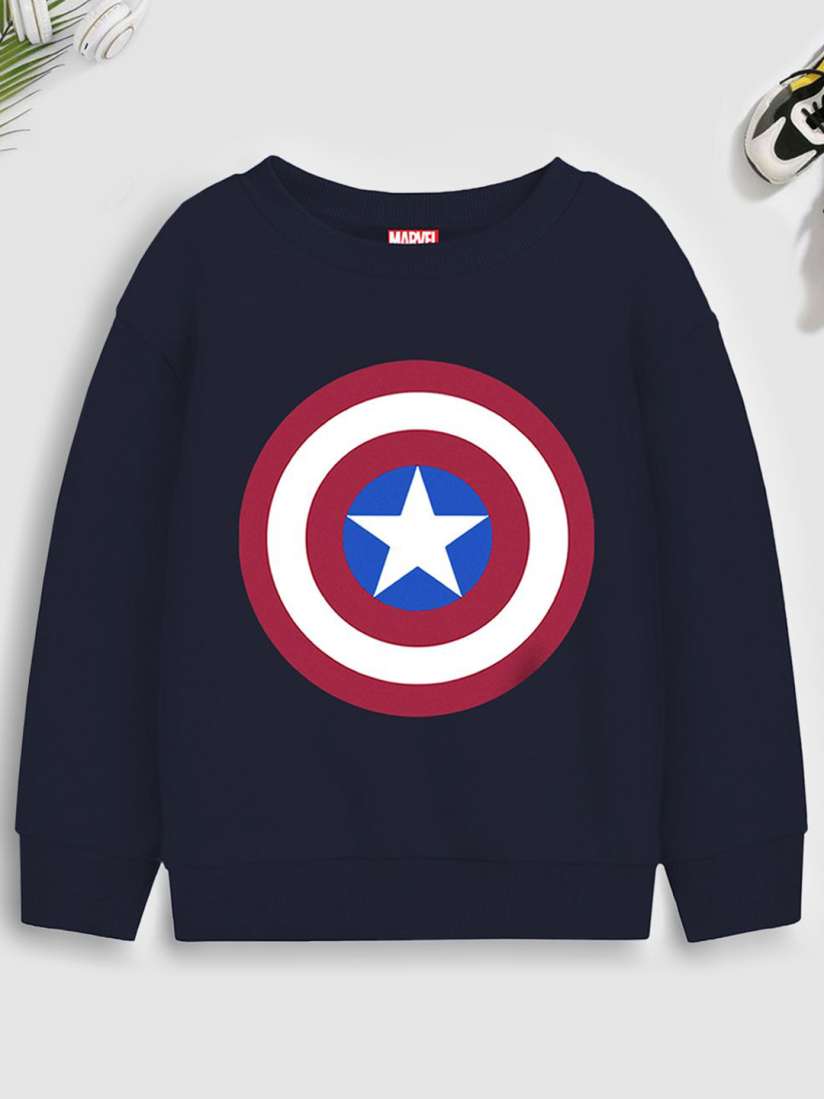 Buy YK Marvel Boys Printed Hooded Sweatshirt Sweatshirts for Boys 30375205 Myntra