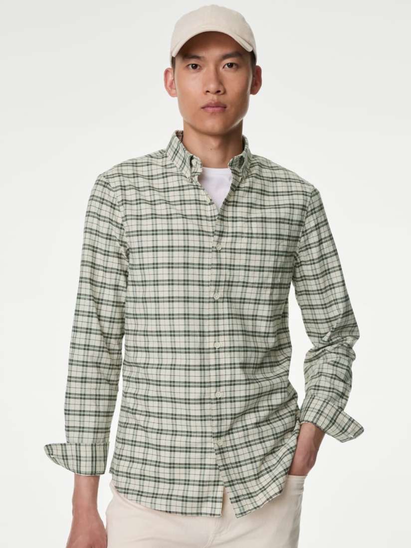 Marks and spencer mens shirts casual hotsell