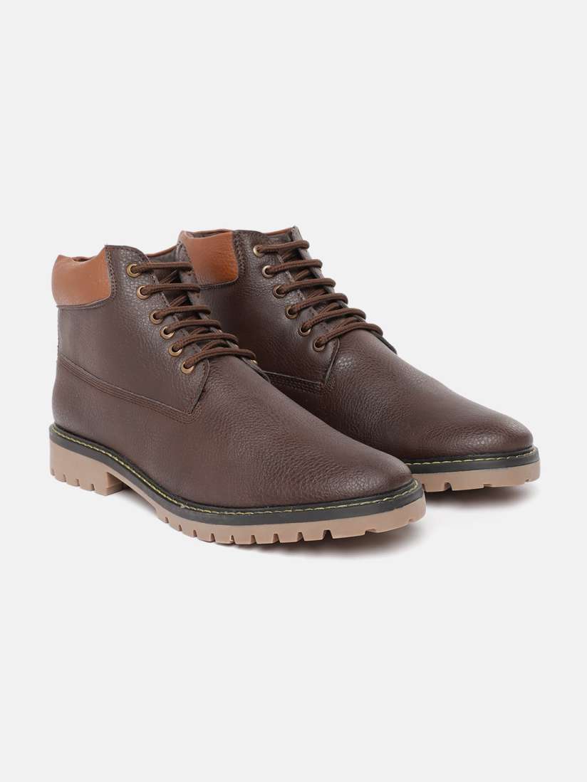 Buy The Roadster Lifestyle Co. Men Mid Top Regular Boots Boots for Men 29127176 Myntra