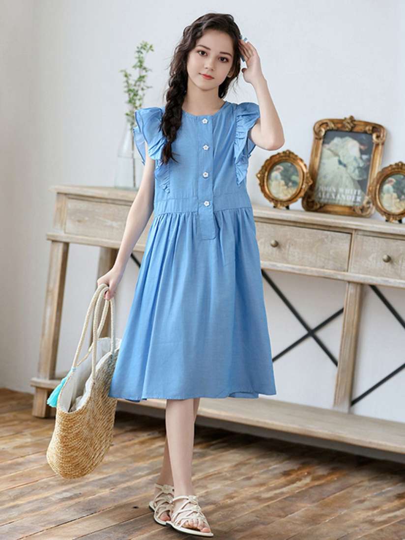 Buy INCLUD Girls A Line Midi Dress Dresses for Girls 30392069 Myntra