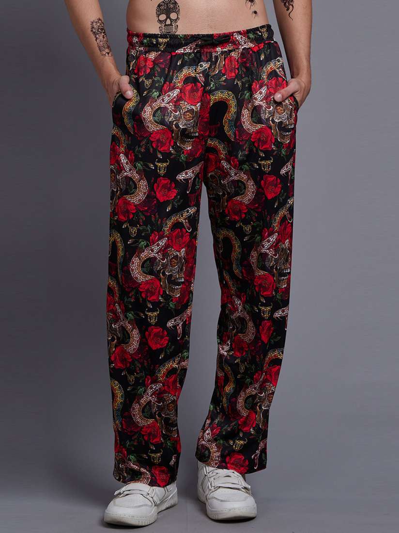Mens floral trousers discount