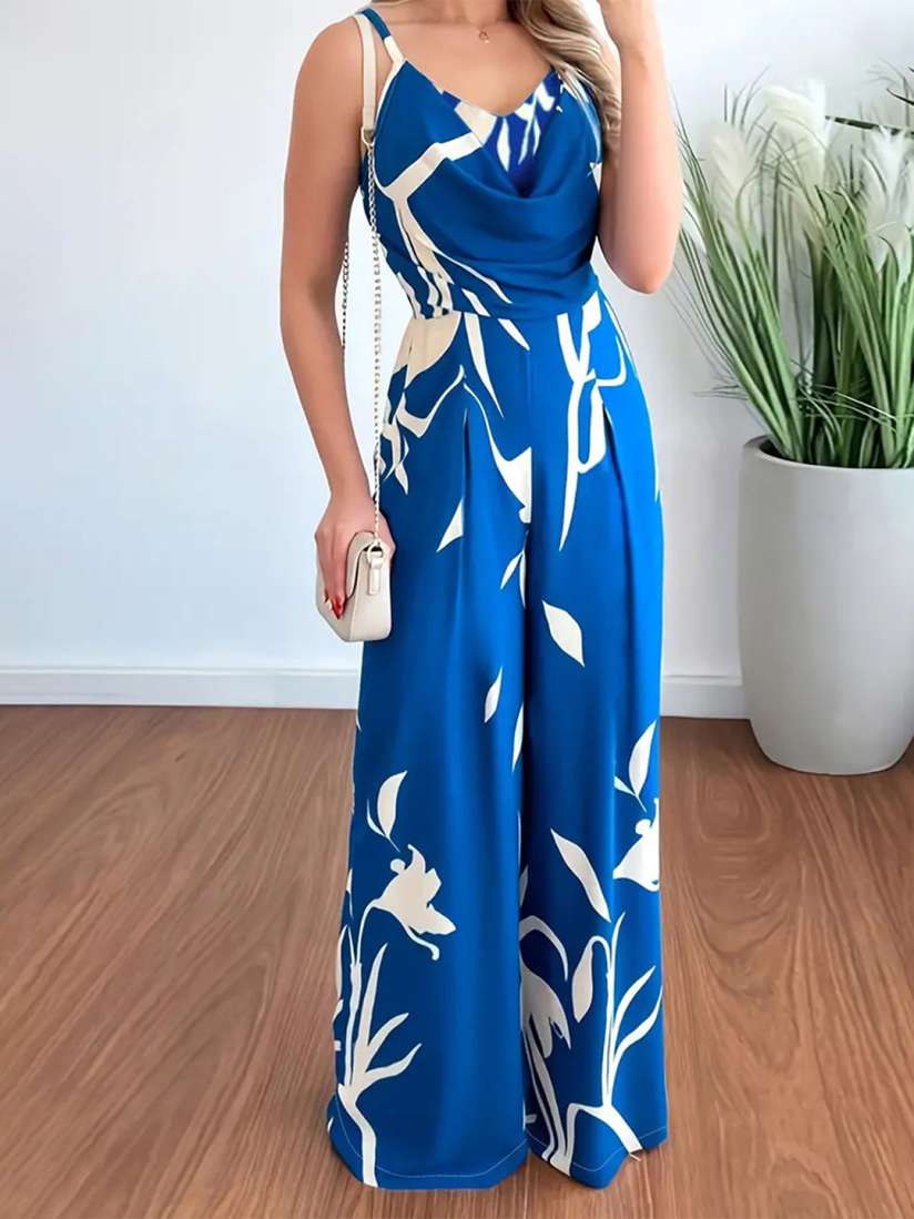 Buy LULU SKY Women Printed Shoulder Straps Basic Jumpsuit Jumpsuit for Women 30397831 Myntra