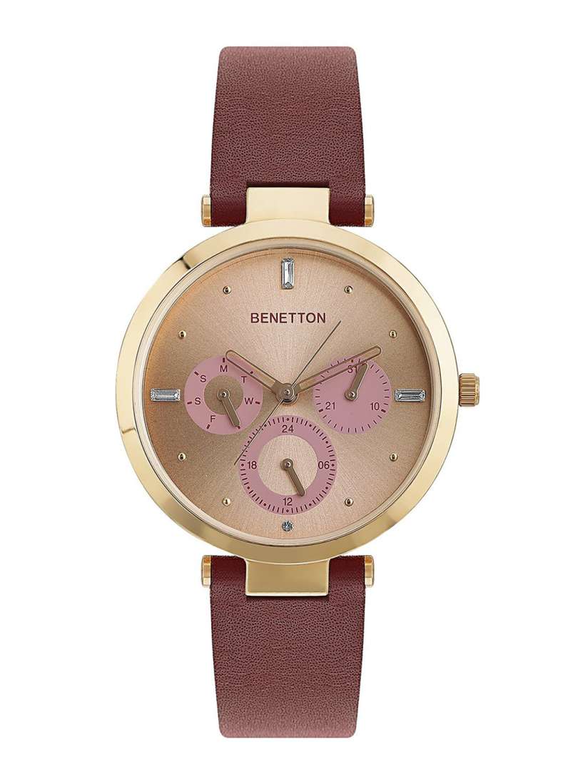 Buy United Colors of Benetton Women Brass Printed Dial Straps Analogue Watch UWUCL1008 Watches for Women 30421662 Myntra