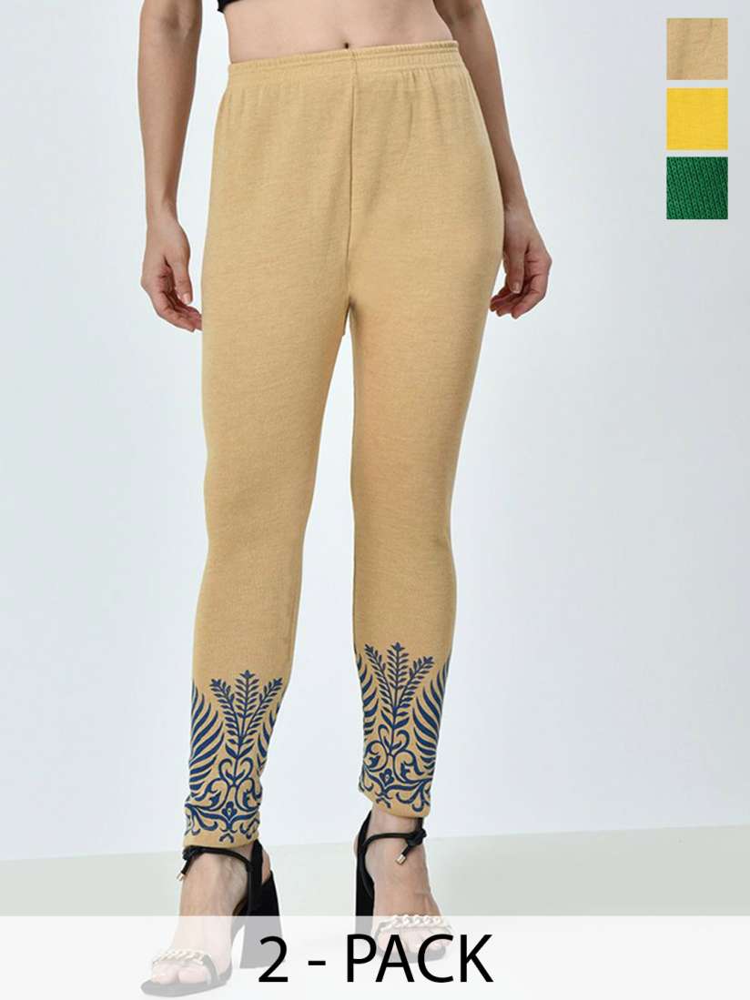 Printed ankle leggings cheap