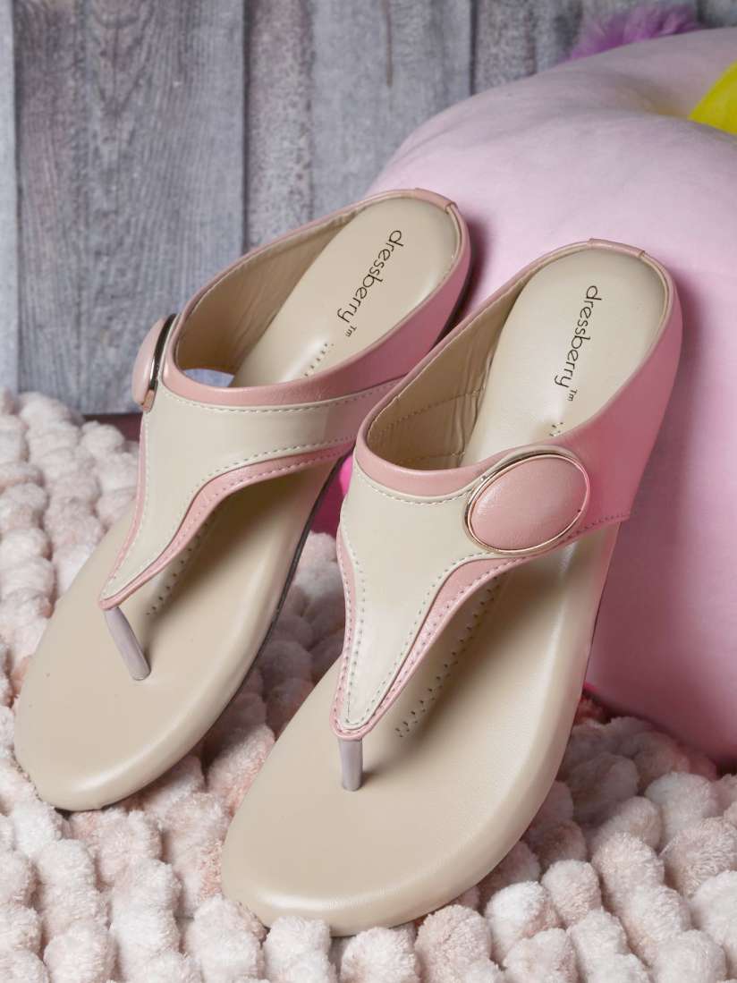 Buy DressBerry Women Colourblocked Open Toe Flats Flats for Women 30421302 Myntra
