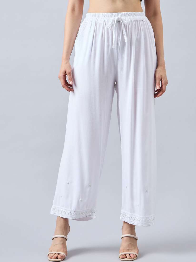 Buy THE PAJAMA FACTORY Women High Rise Palazzos Palazzos for Women 30409878 Myntra
