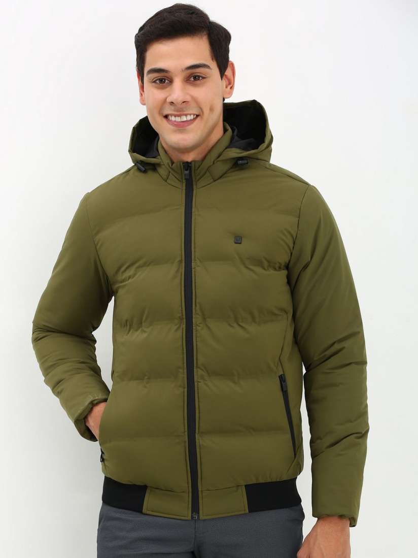 Buy Allen Solly Men Solid Padded Jacket Jackets for Men 30428704 Myntra