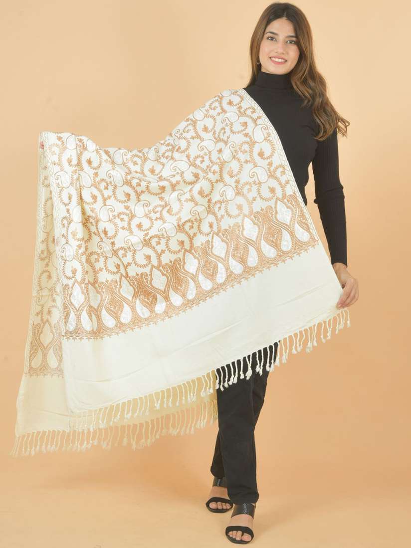 Buy BAISA Women Paisley Embroidered Shawl Shawl for Women 31589149 Myntra