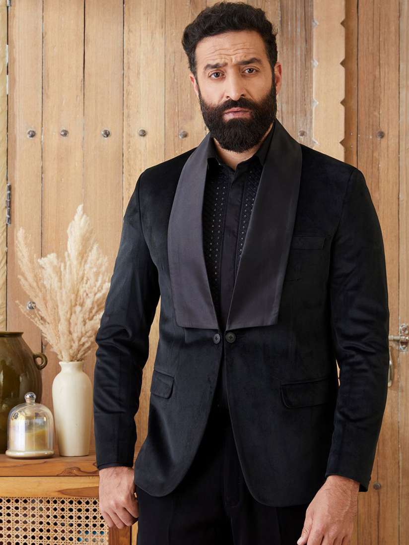 Mr button blazers top