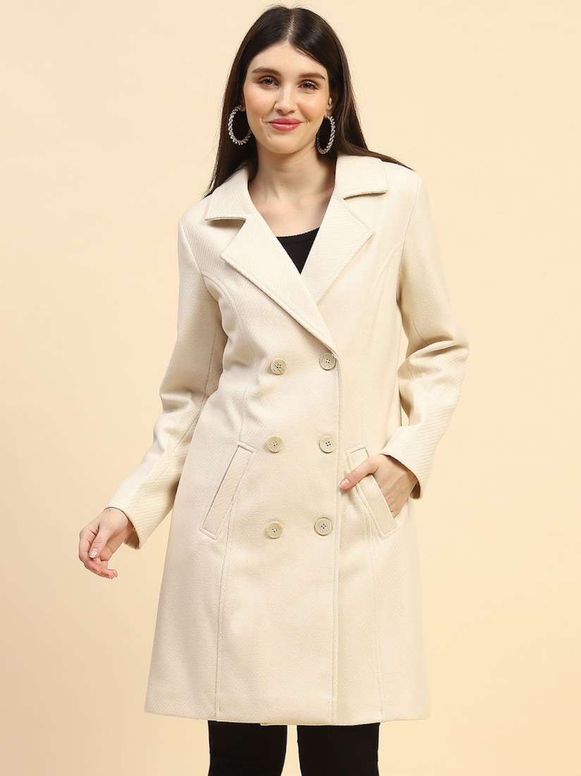 Knee length pea coat discount