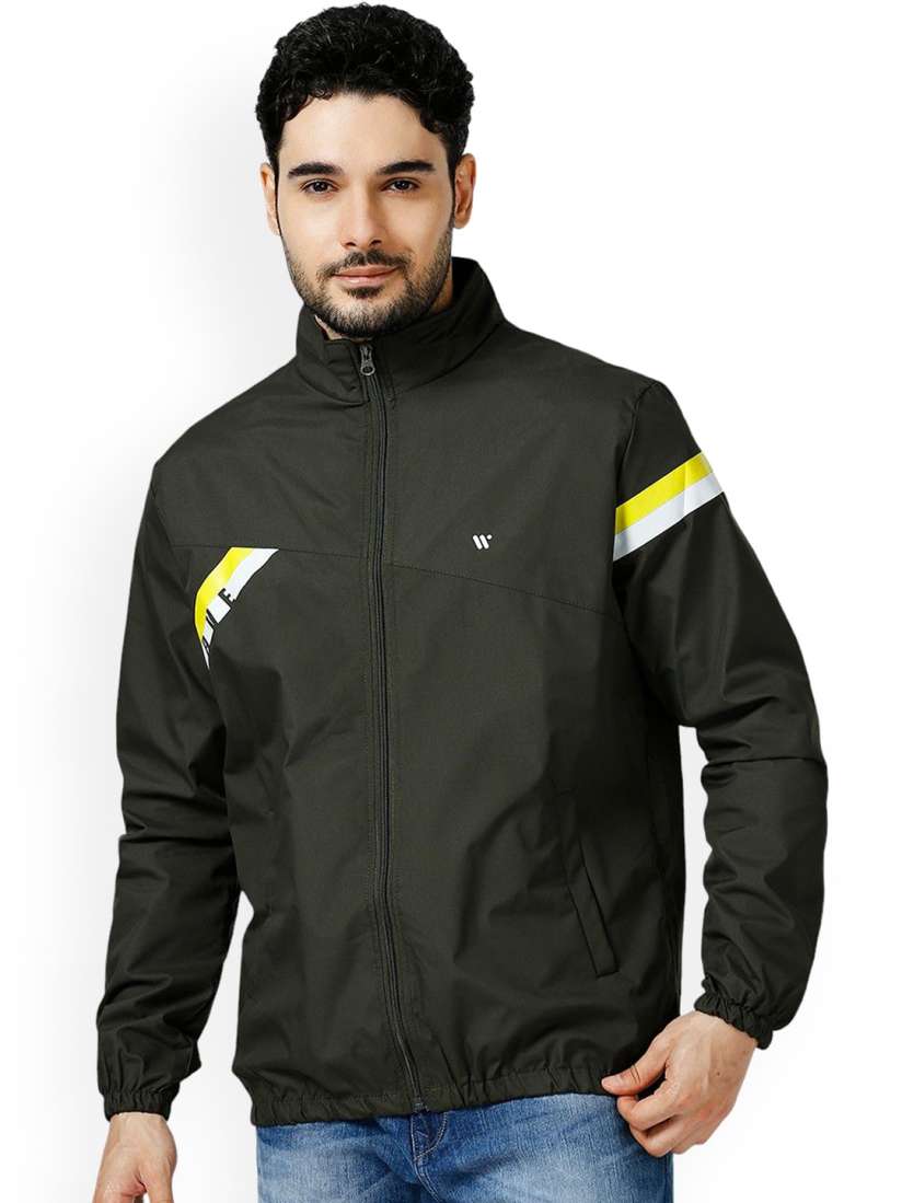 Buy Zeel Men Windcheater Longline Open Front Jacket with Embroidered Jackets for Men 31625246 Myntra