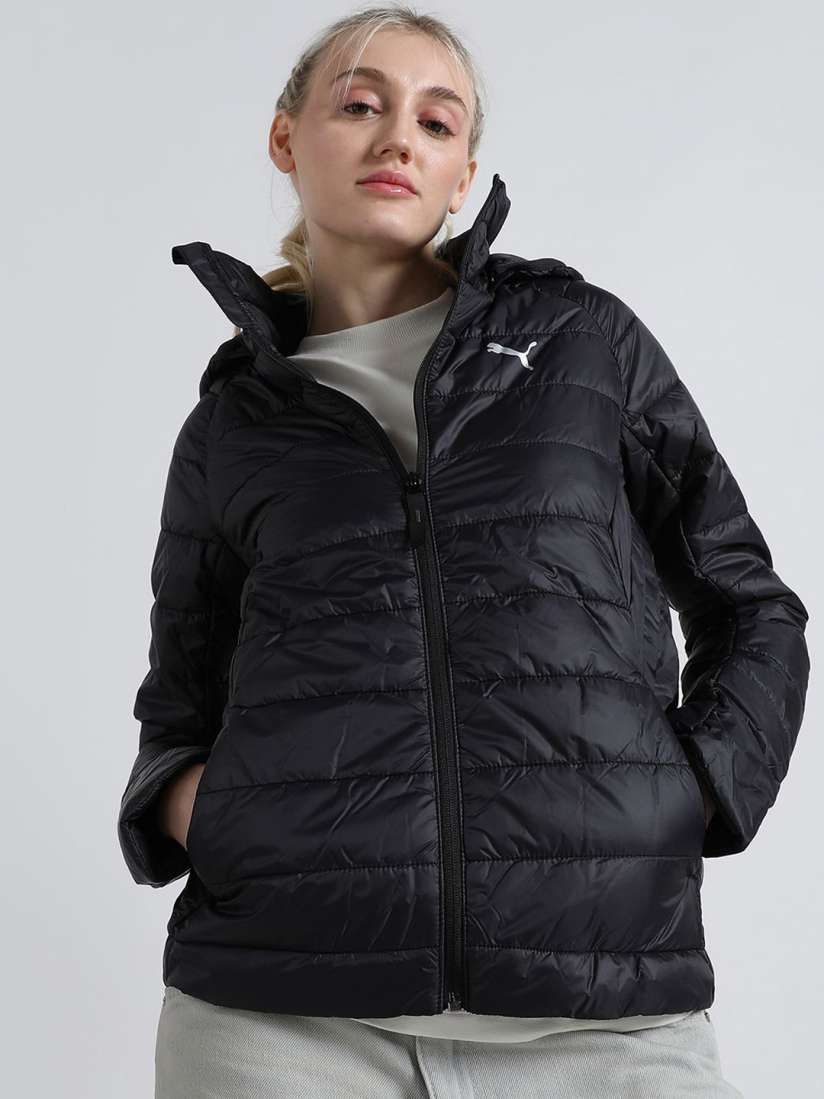 Buy Puma Slim Fit Hooded Jacket Jackets for Women 31636324 Myntra